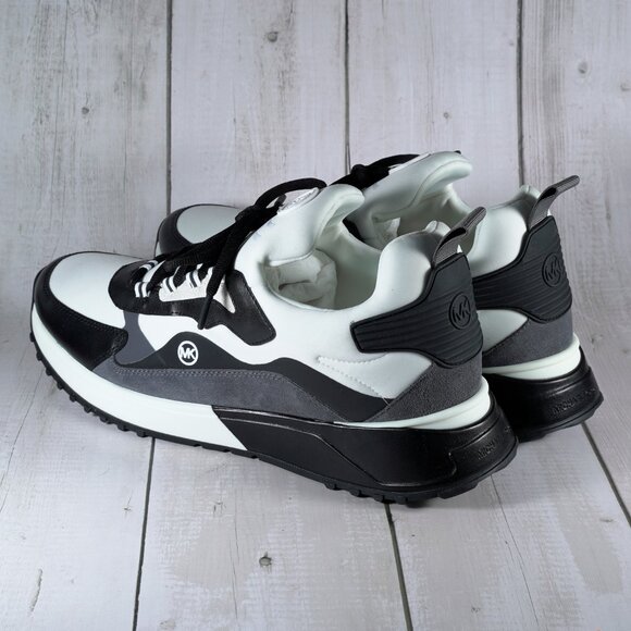 Michael Kors Theo Sport Open Sneakers Logo Color Grey/White Size 13 M main image 10
